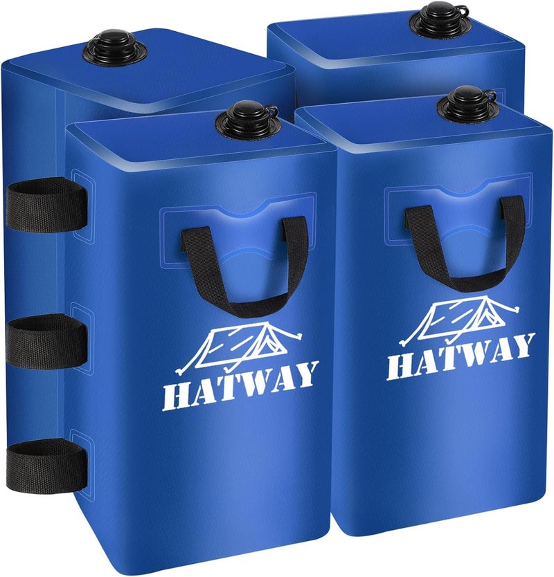 Hatway Canopy Weights,176 LBS Water Bag Set of 4 Leg Weights for Pop Up Canopy,Gazebo,Canopies,Tent-4 * 20L-Blue - Image 1